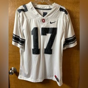 Ohio State Nike Football Jersey White Mens Large